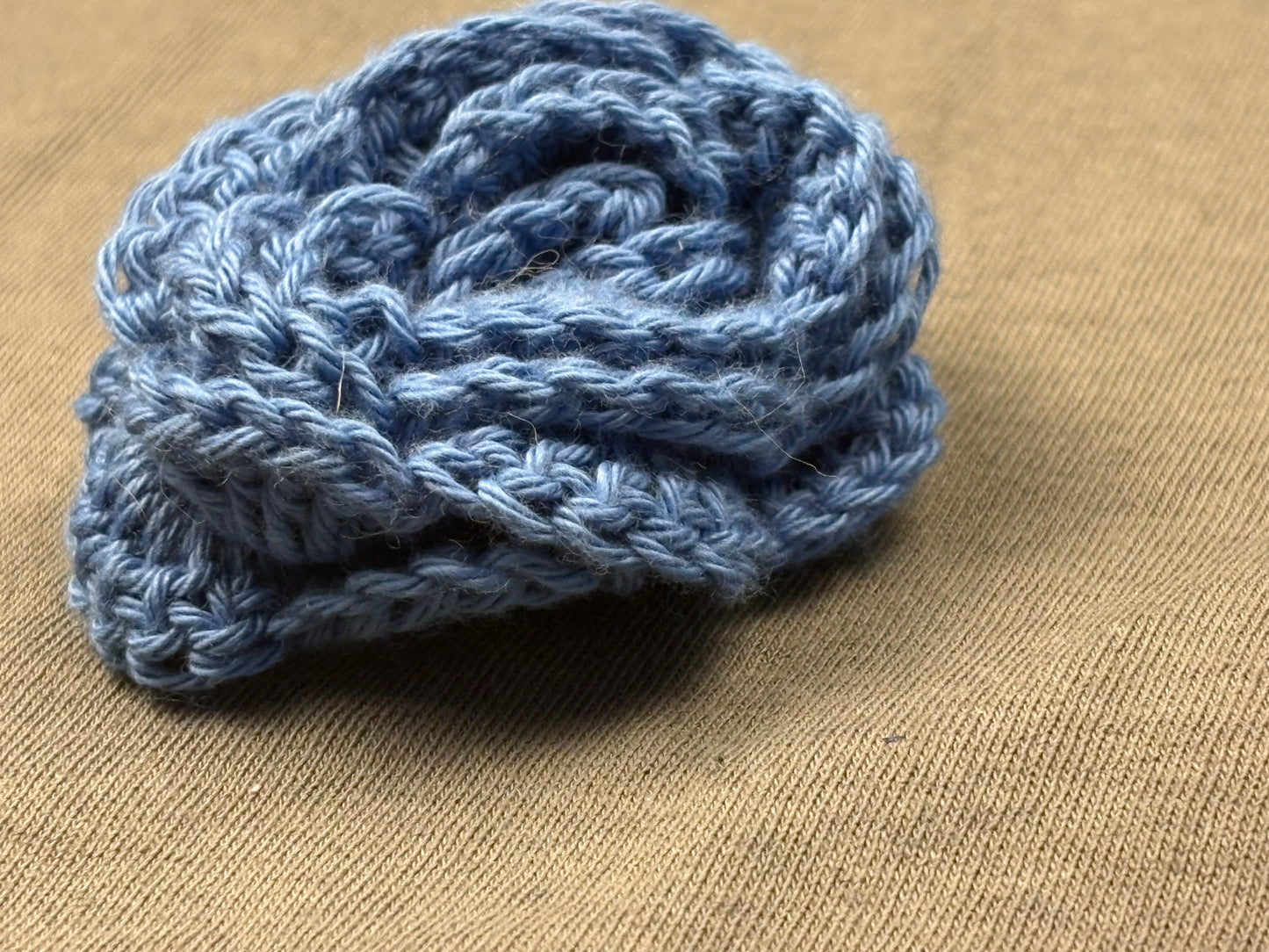 Crochet flower pin