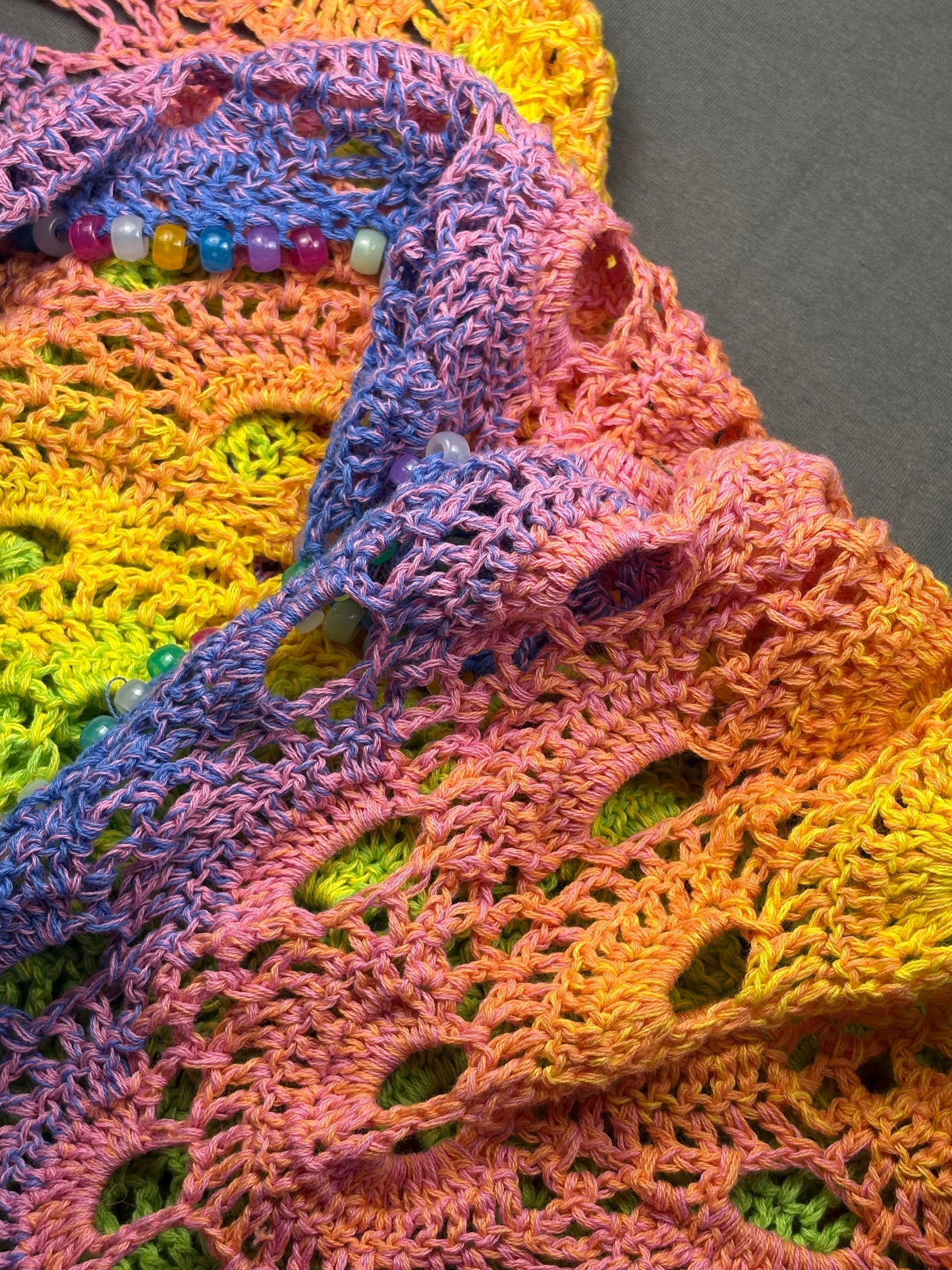 Pastel rainbow shawl