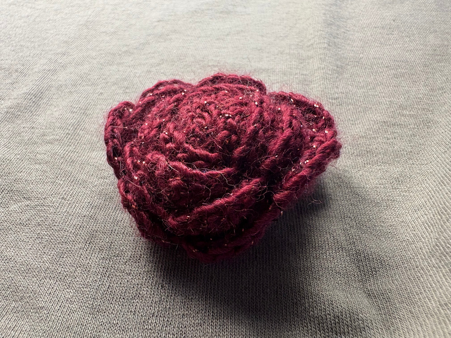 Sparkly flower pin