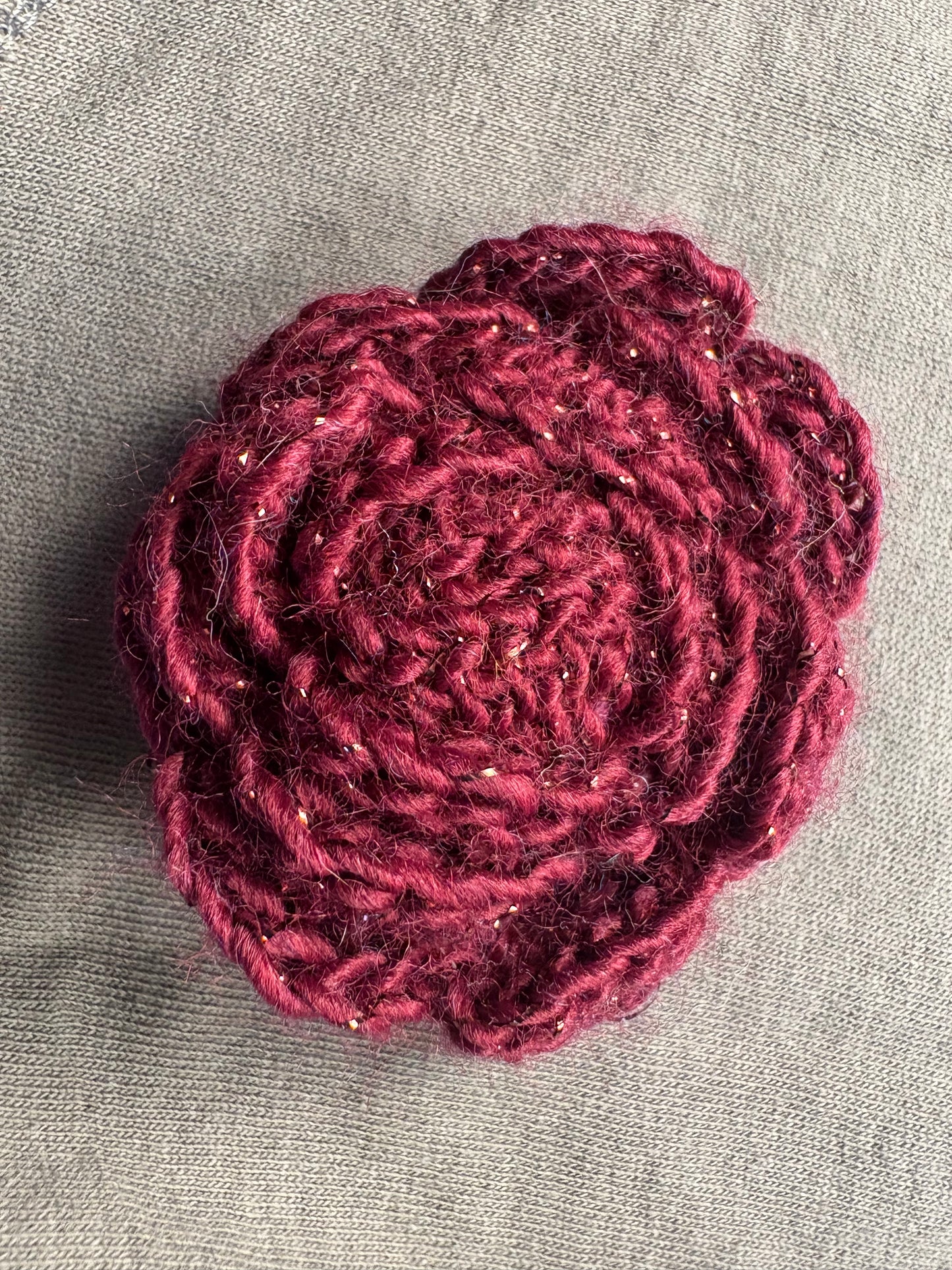 Sparkly flower pin