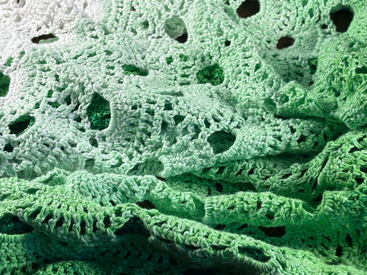 Green gradient shawl