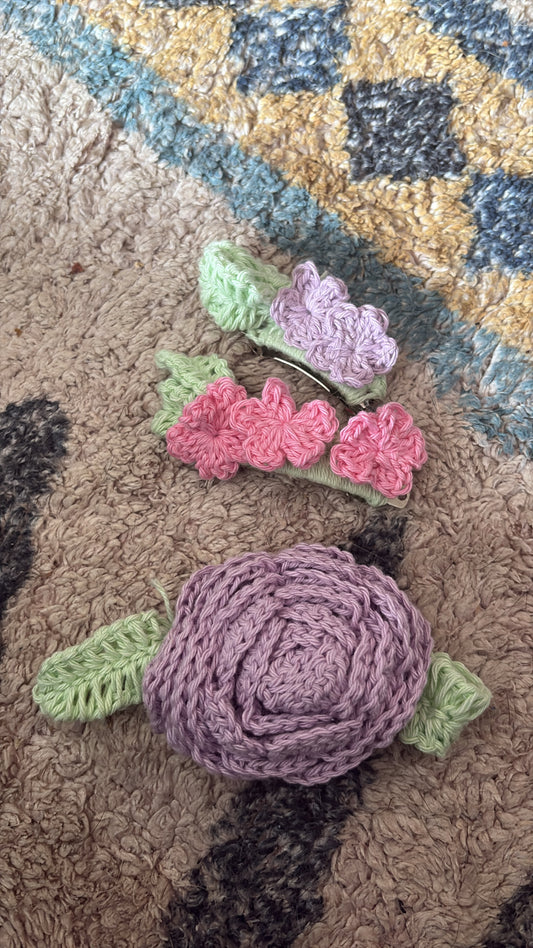 Flower hair clip